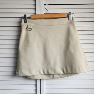 Peachy Den leather mini skirt